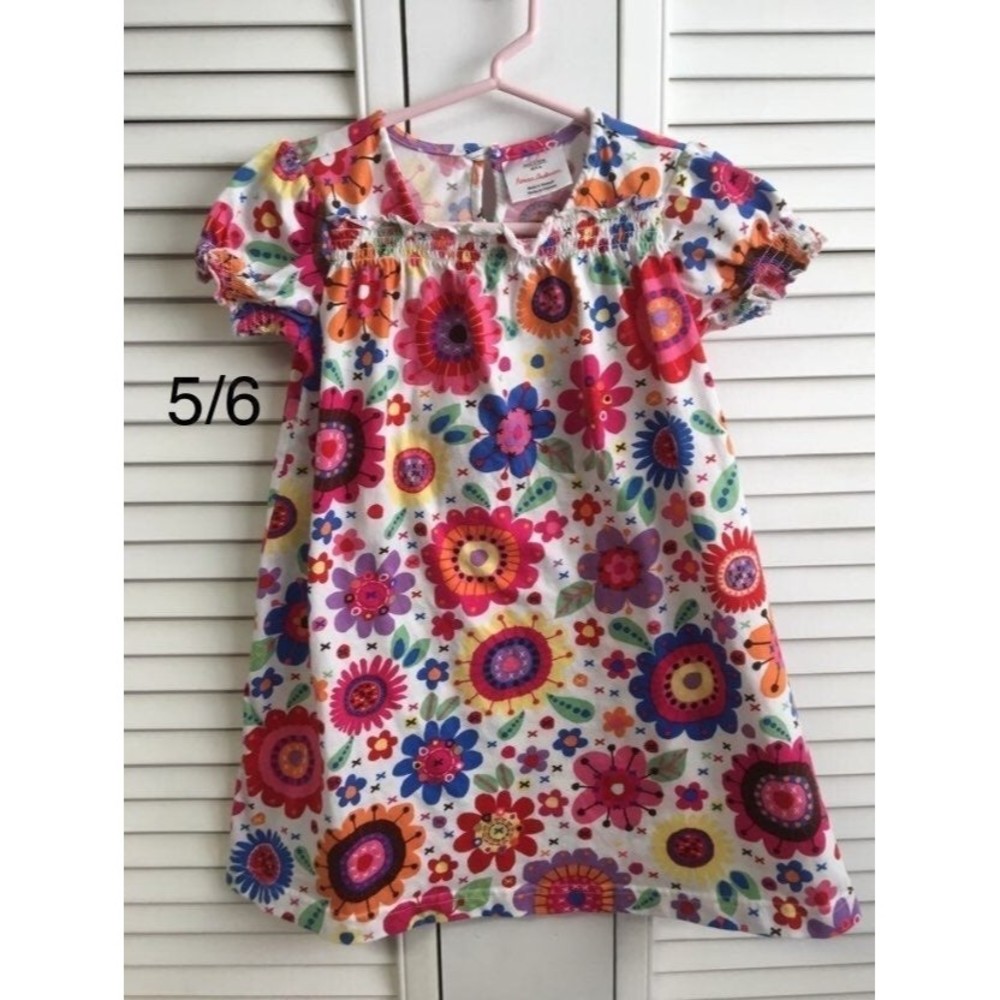hanna andersson size 110 5/6 floral dress